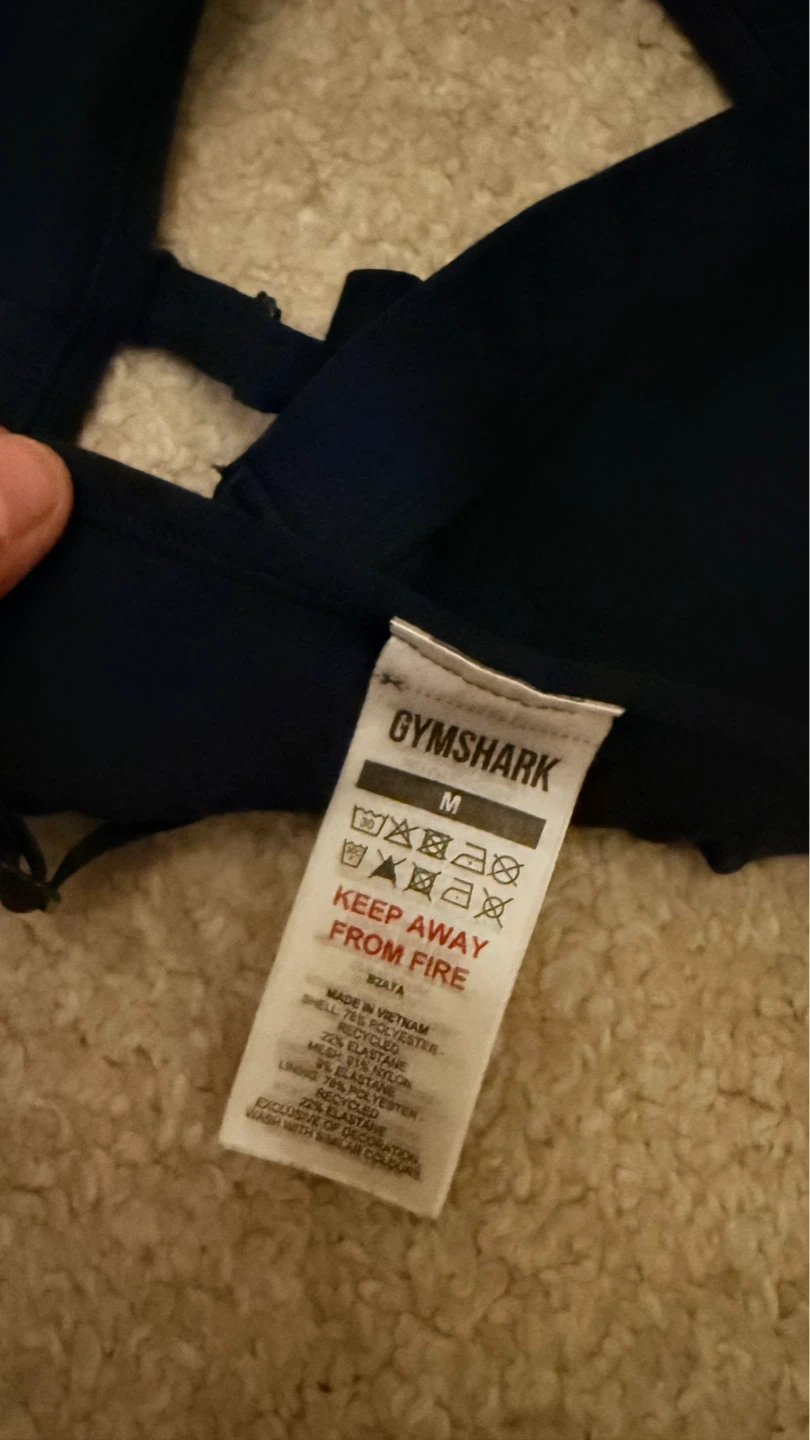 Gymshark Sports Bra - Navy Blue - Size M - photo 2
