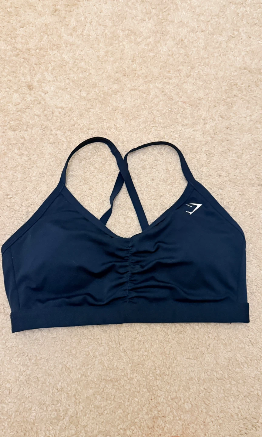 Gymshark Sports Bra - Navy Blue - Size M