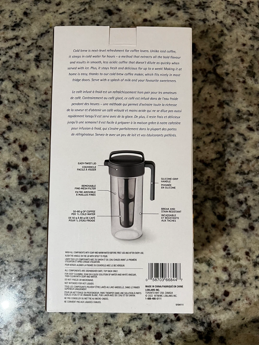 President's Choice Cold Brew Coffee Maker 1L - photo 2