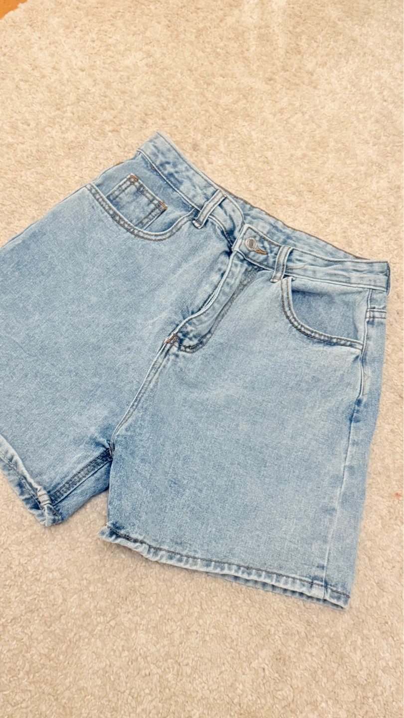 Light Wash Denim Shorts
