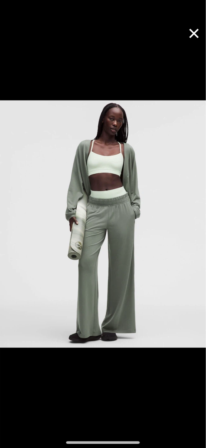 Lululemon BeCalm Pants in Willow Leaf