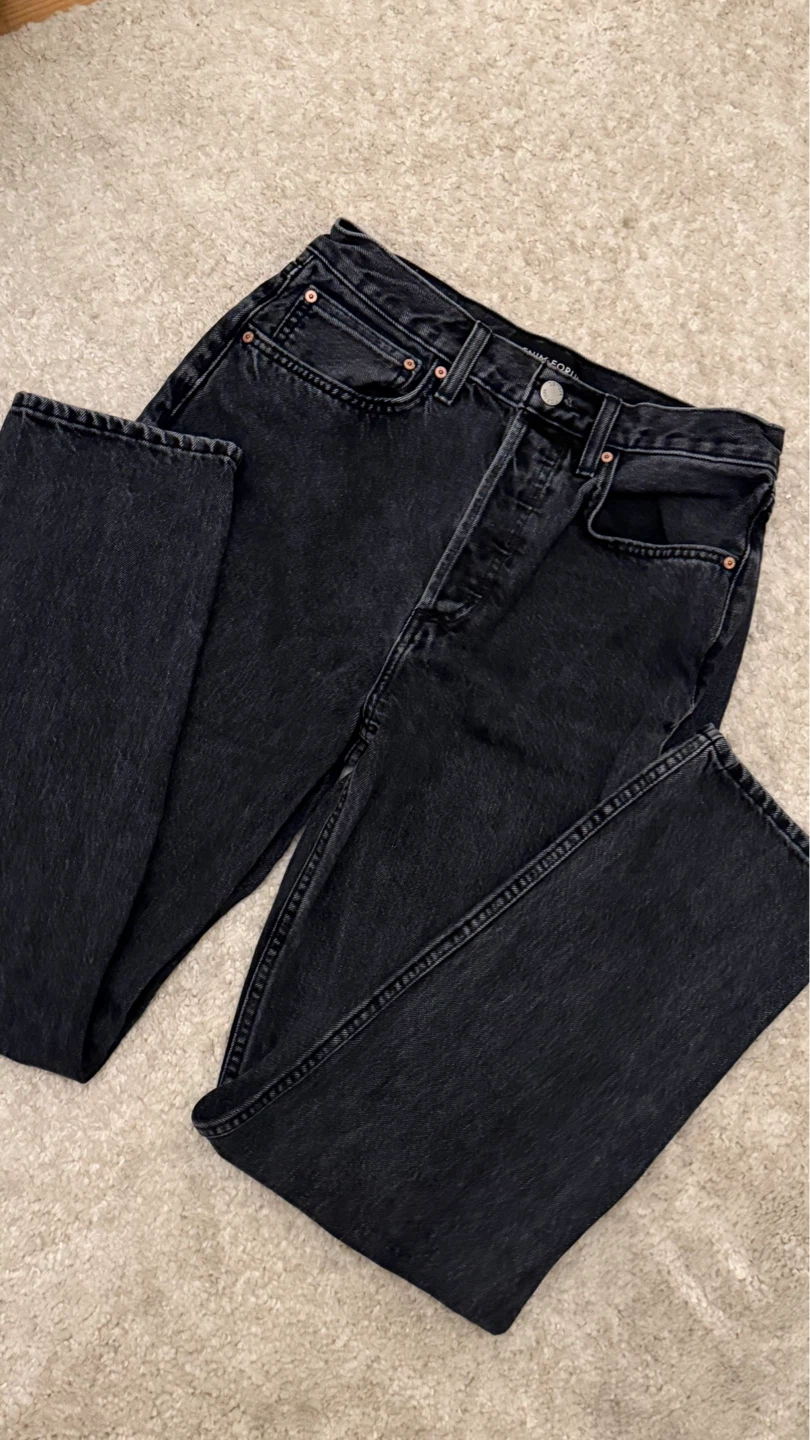 Denim Forum '90s Boyfriend High Loose Jeans - Black - Size 27