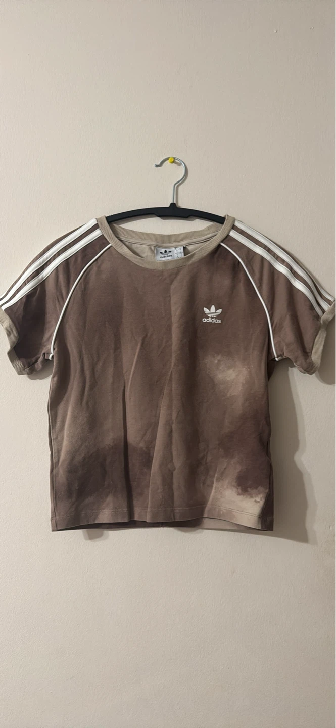 Adidas T-Shirt and Shorts Set - Brown Tie-Dye - photo 2