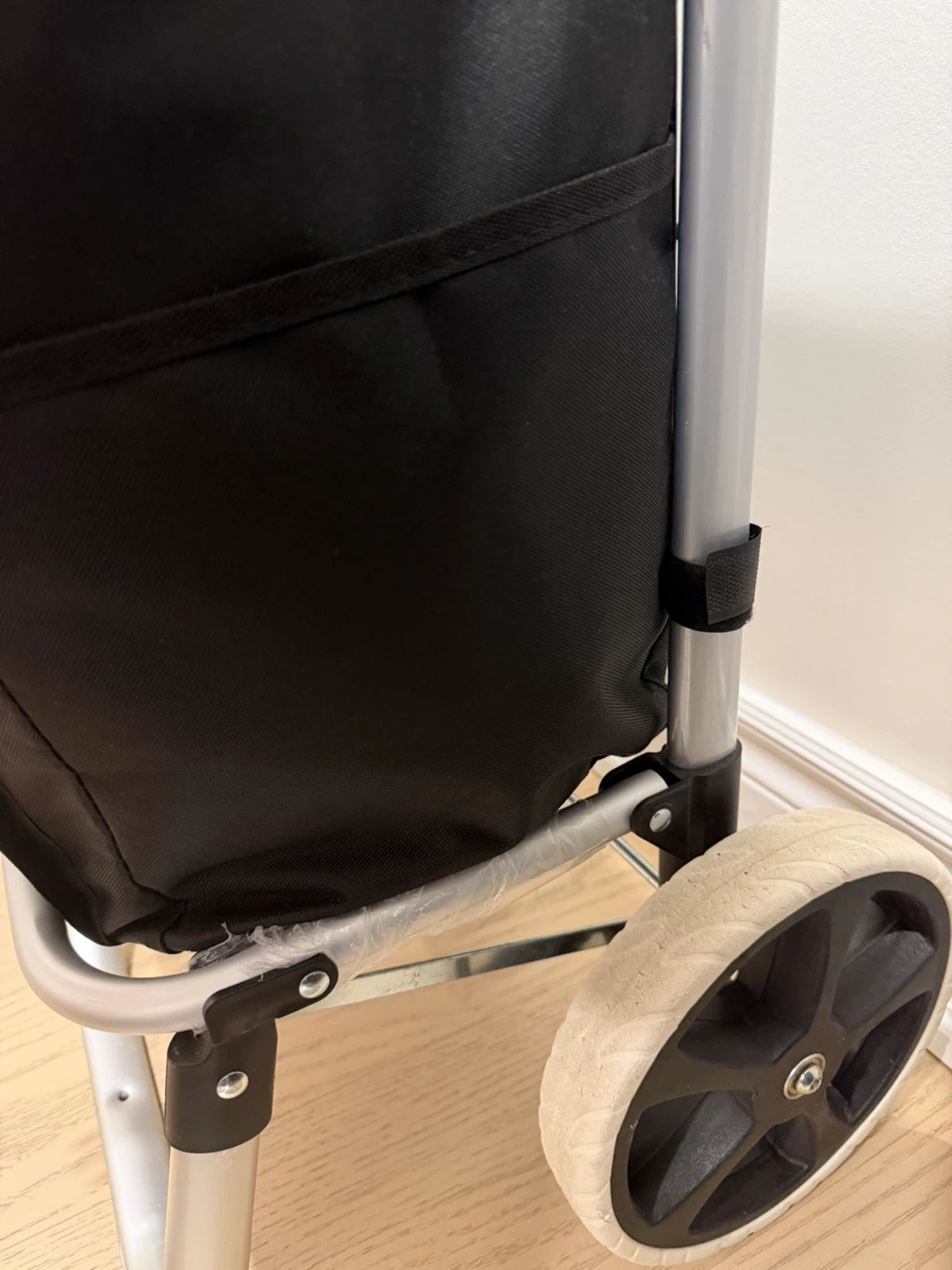 Black Rolling Shopping Cart - photo 2