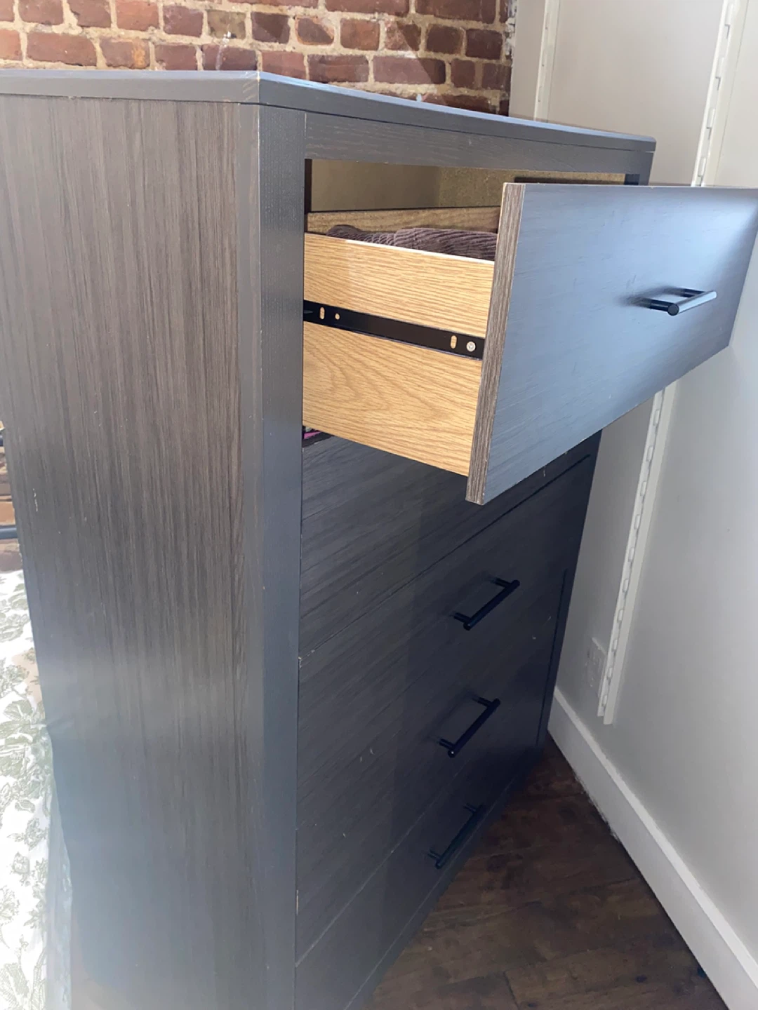 Dark Gray 5-Drawer Dresser - photo 3