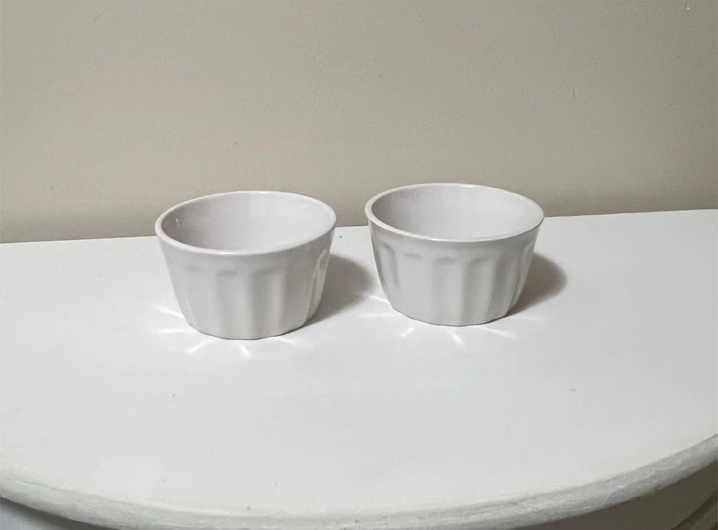 White Ramekins Set of 2 - Small