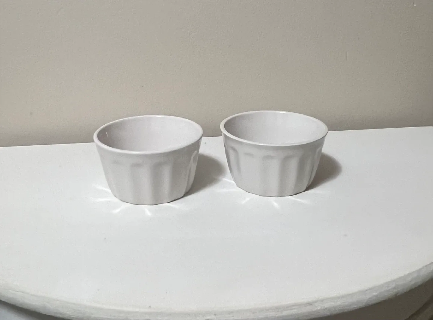 White Ramekins Set of 2 - Small