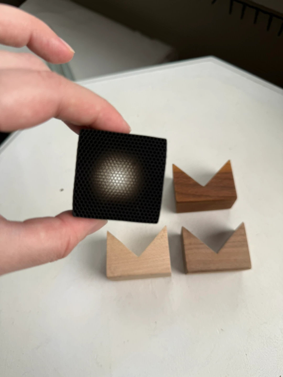 Carbon air filter w/ wood stands - photo 4