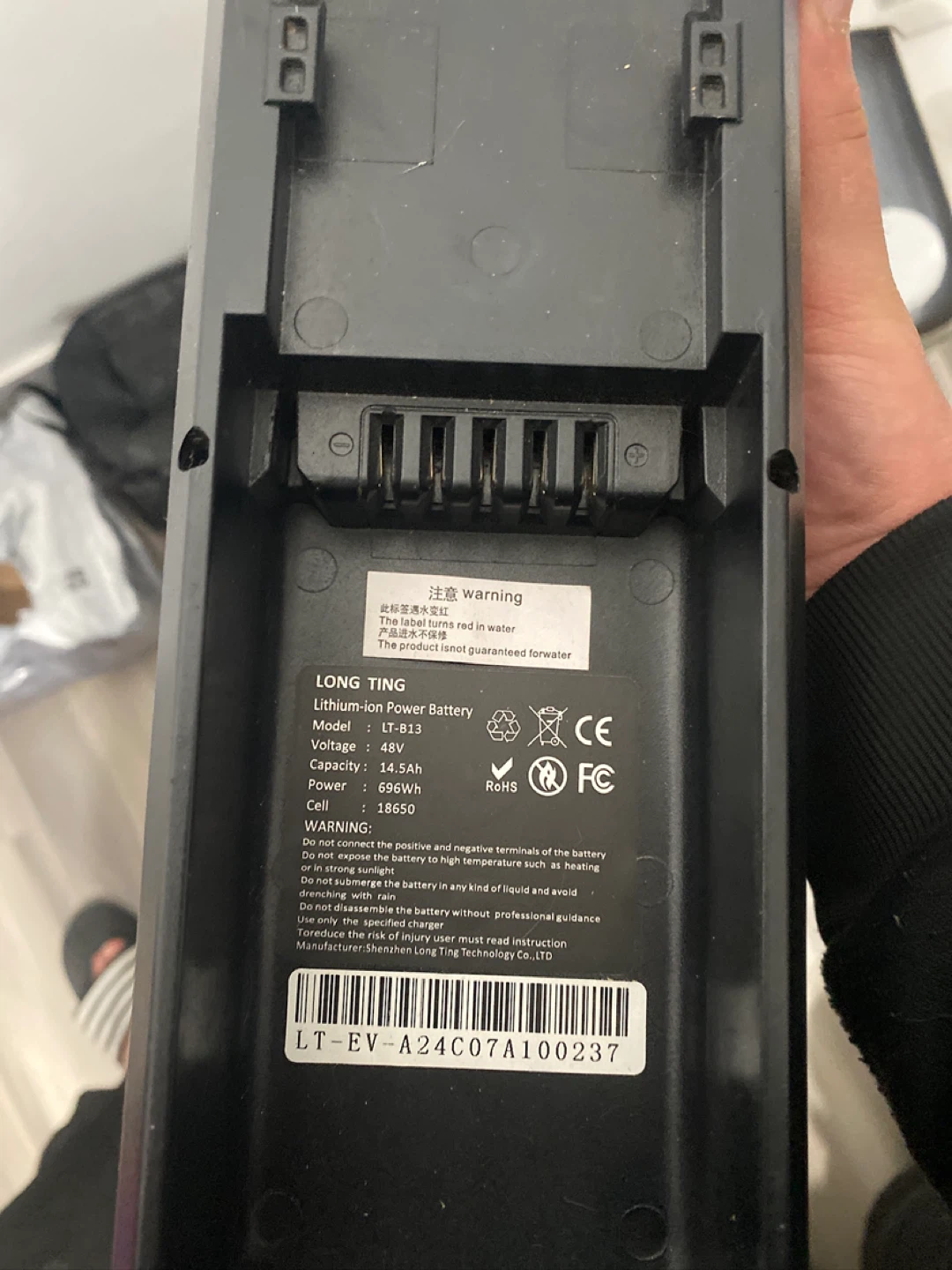 LONG TING Lithium-ion Power Battery LT-B13 48V 14.5Ah - photo 2