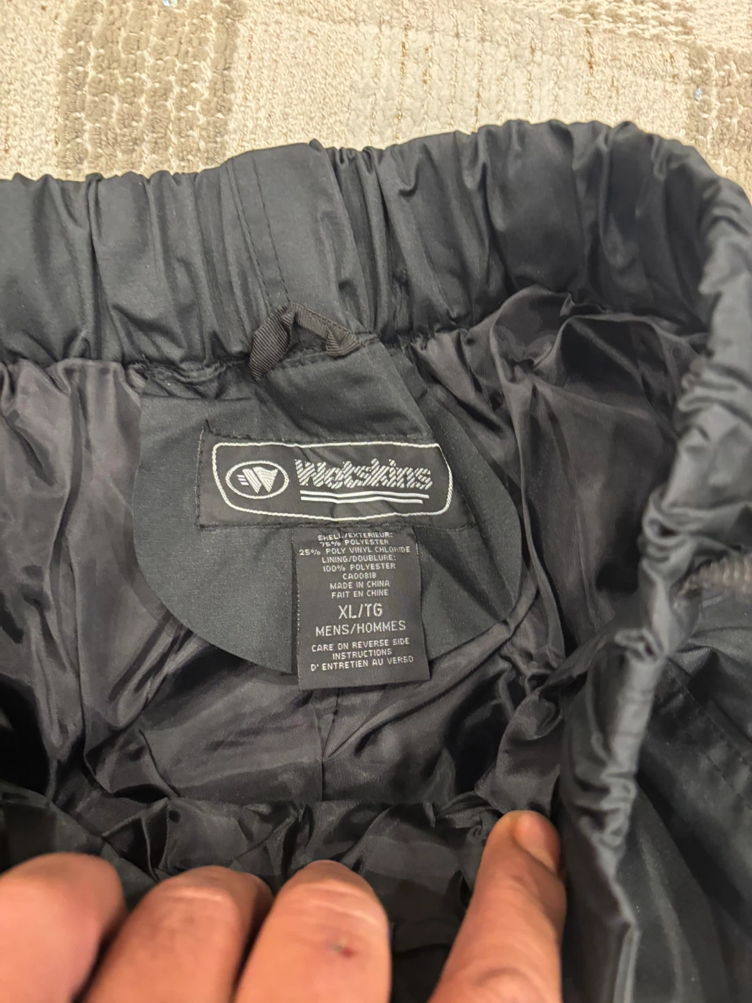 Wetskins Men's Black Snow Pants Size XL - photo 3