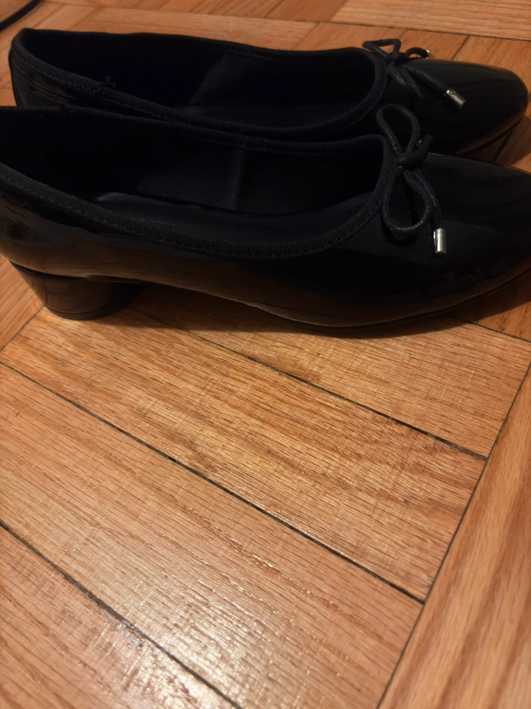 Steve Madden Black Patent Ballet Flats Size 10 - photo 3