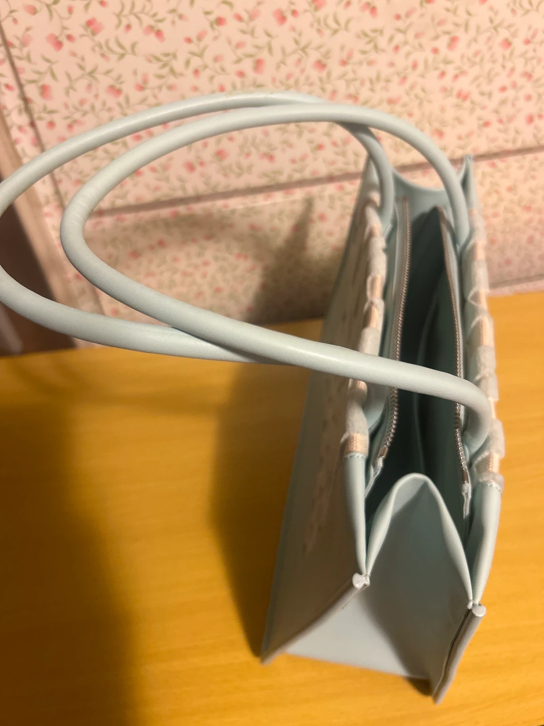 Charles & Keith Light Blue Tote Bag - photo 3