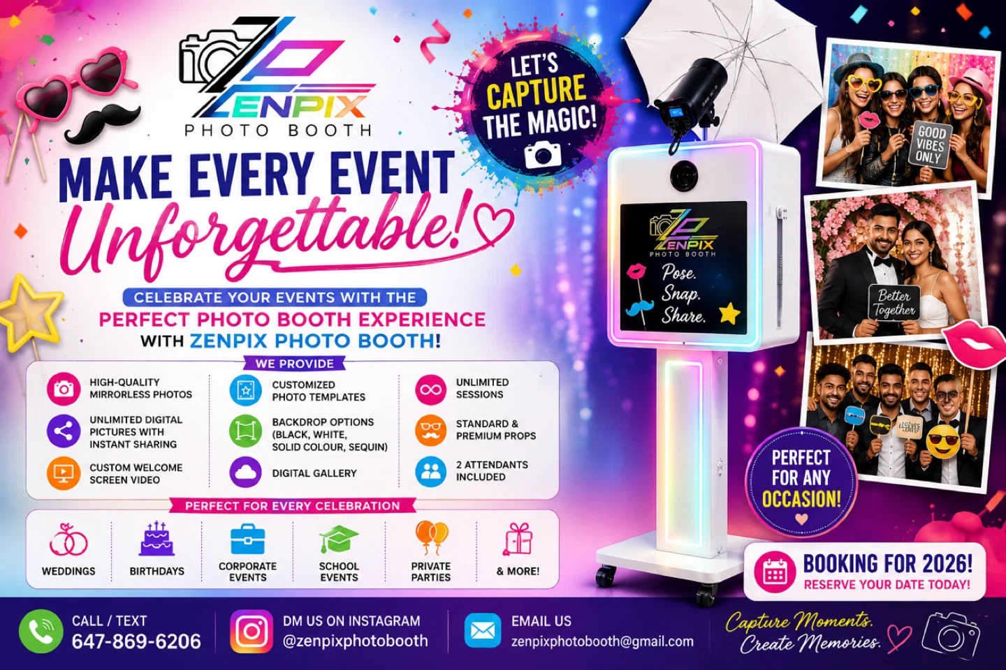 Premium Photo Booth Rental for Events