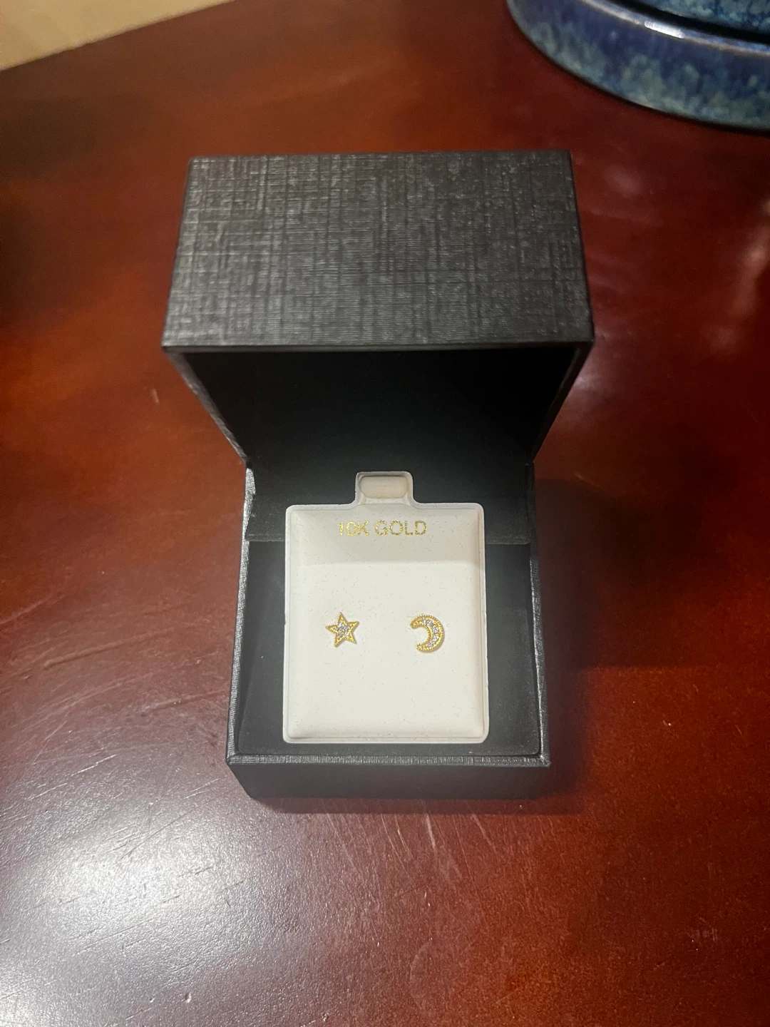 Peoples 10K Gold Star and Moon Earrings - photo 2