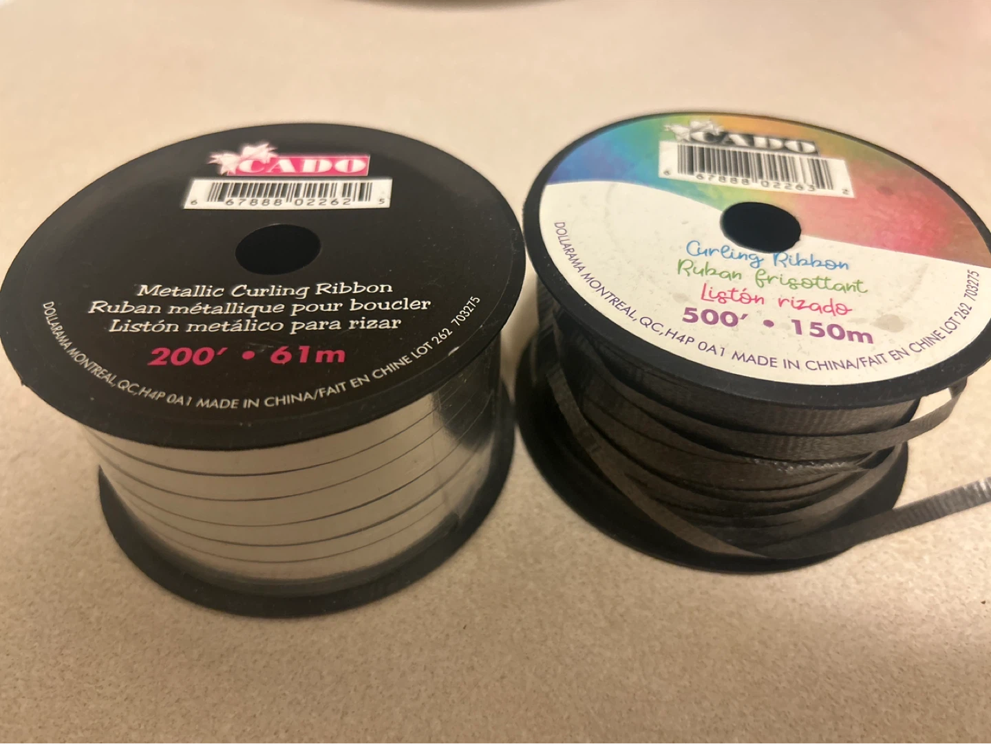 CADO Curling Ribbon - Silver & Black - photo 2