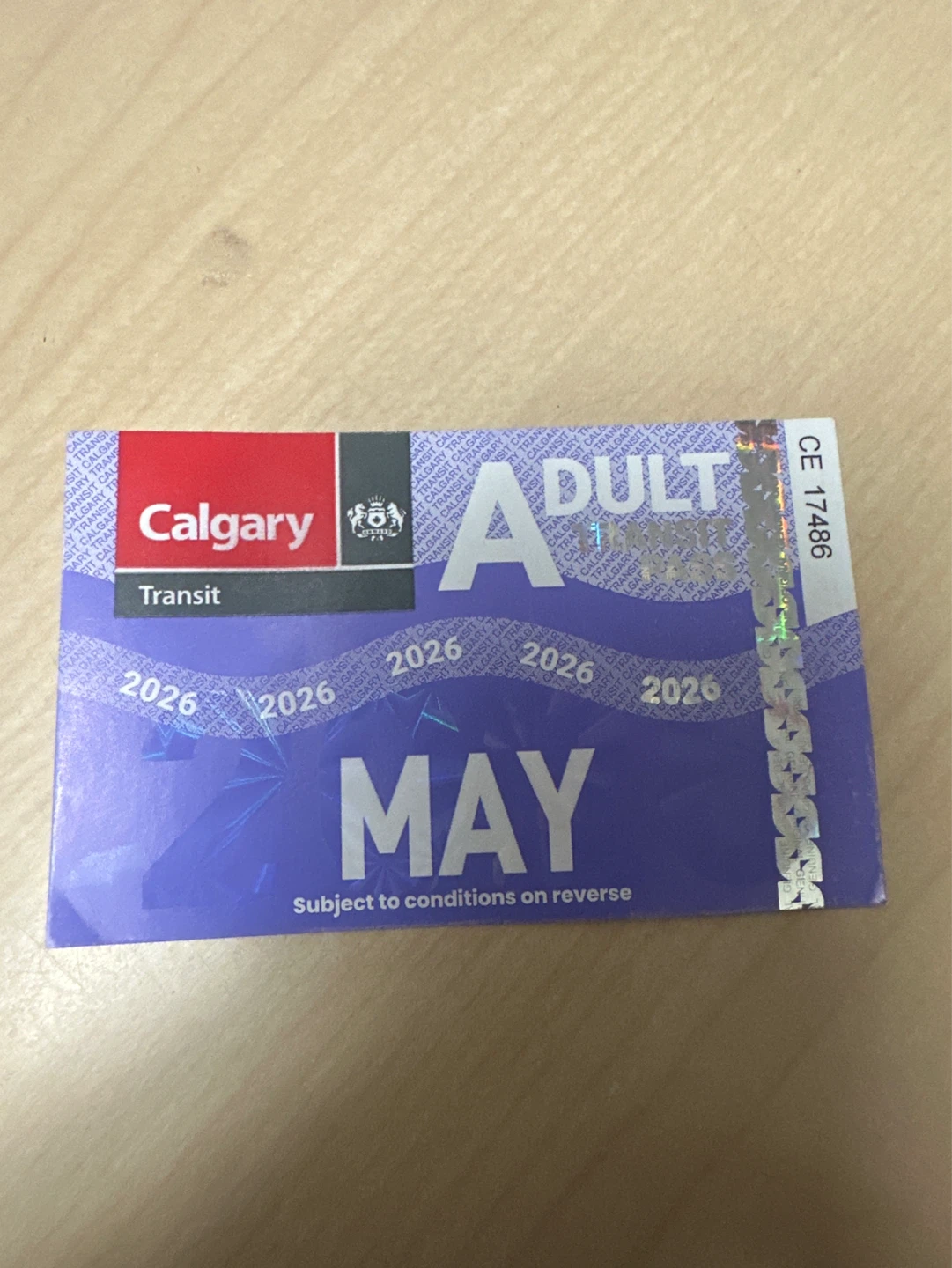 Calgary Transit Adult May Pass 2026