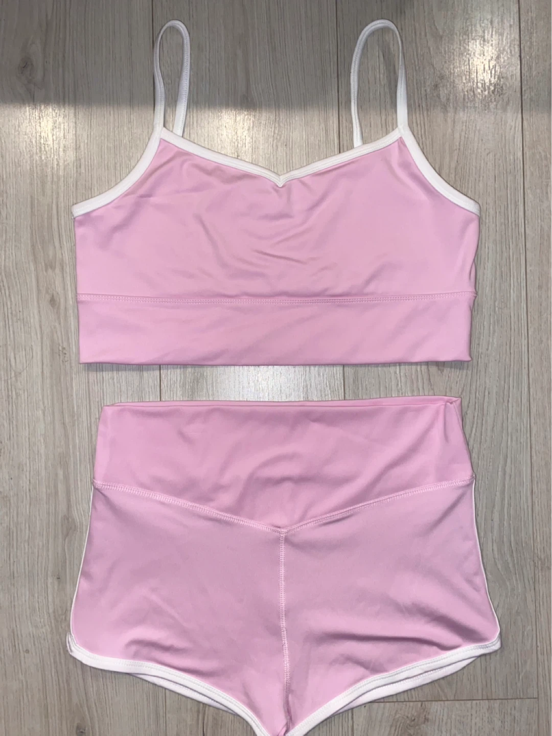 Matching Pink Set - Tank Top and Shorts