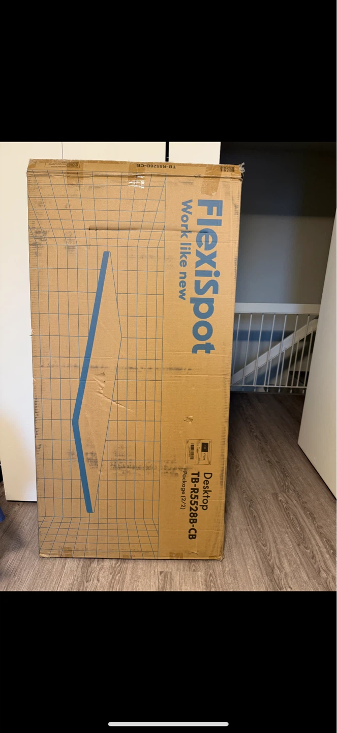 Flexispot 55” x 28” Desk Tabletop (Black) – Brand New