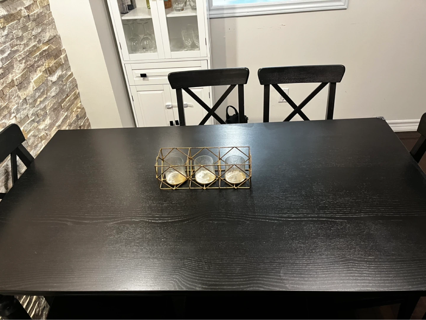 Ikea Black Dining Table - photo 2