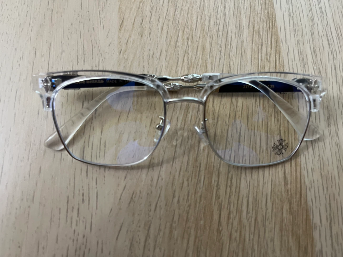 ‼️REP‼️Chrome Hearts clear, blue light Glasses