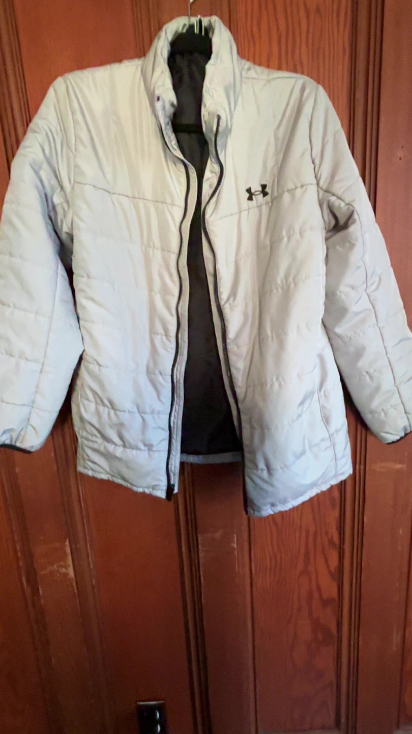 Light grey Under Armour jacket size youth XL