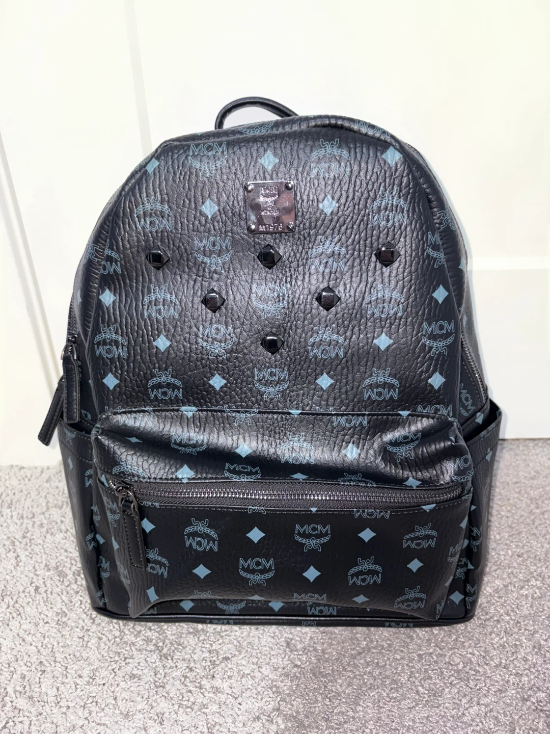 MCM Visetos Backpack Black