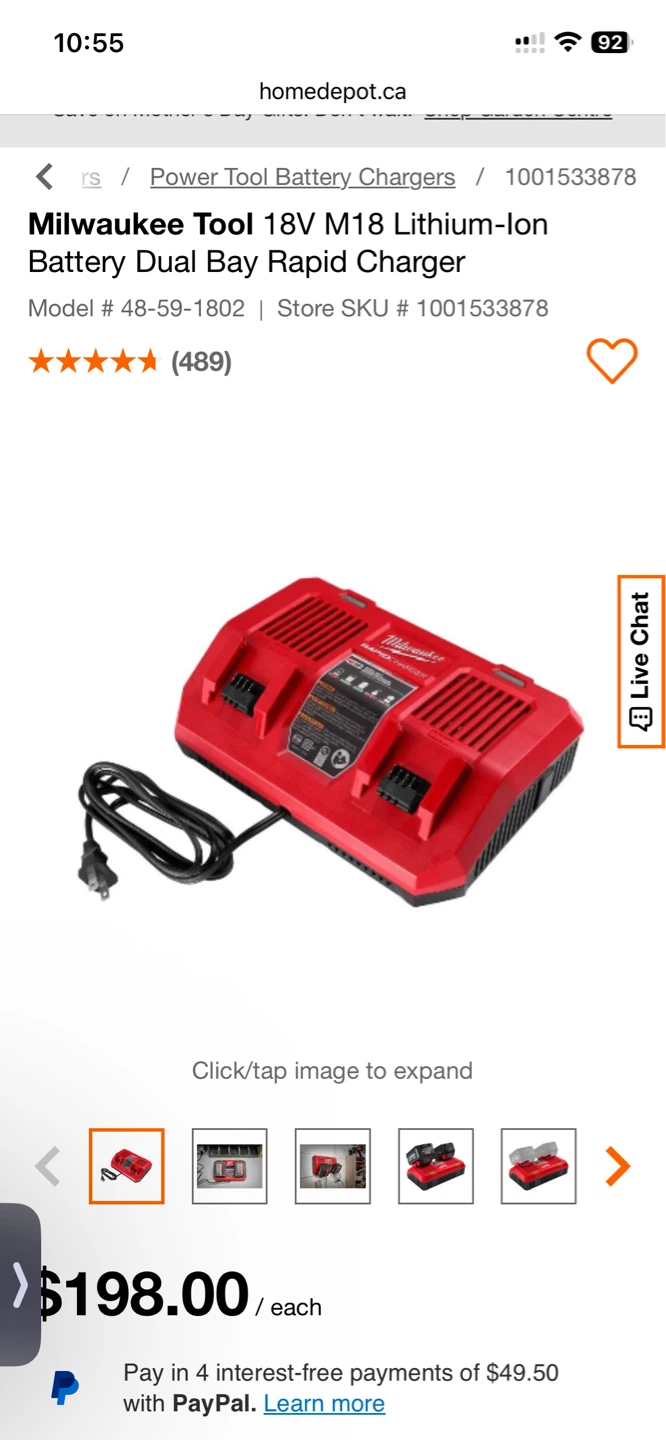 Milwaukee M18 Lithium-ion Battery Dual Bay Rapid Charger - photo 2