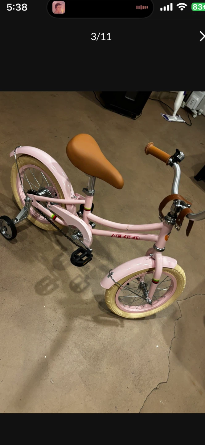 Girls Bicycle With Training Wheels - photo 3