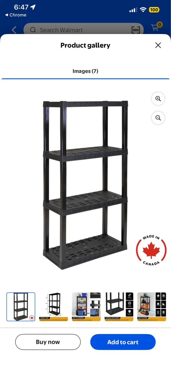 4-Tier Black Plastic Shelving Unit Storage Rack - photo 2