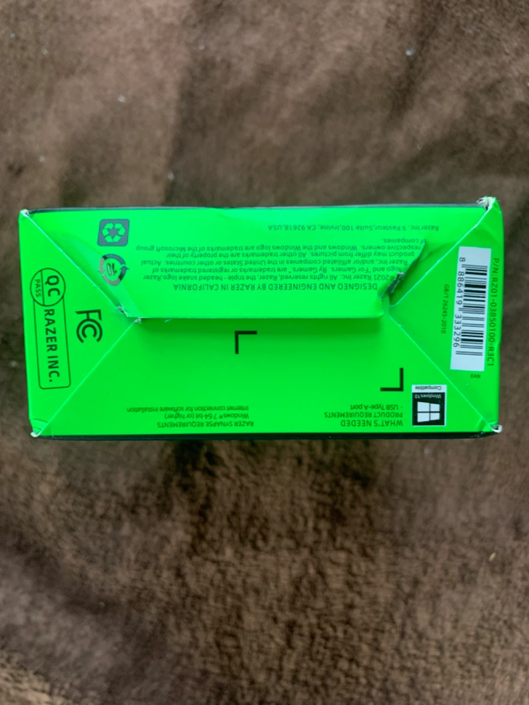 Sealed Razer Deathadder Essential Gaming Mouse, Black - photo 3