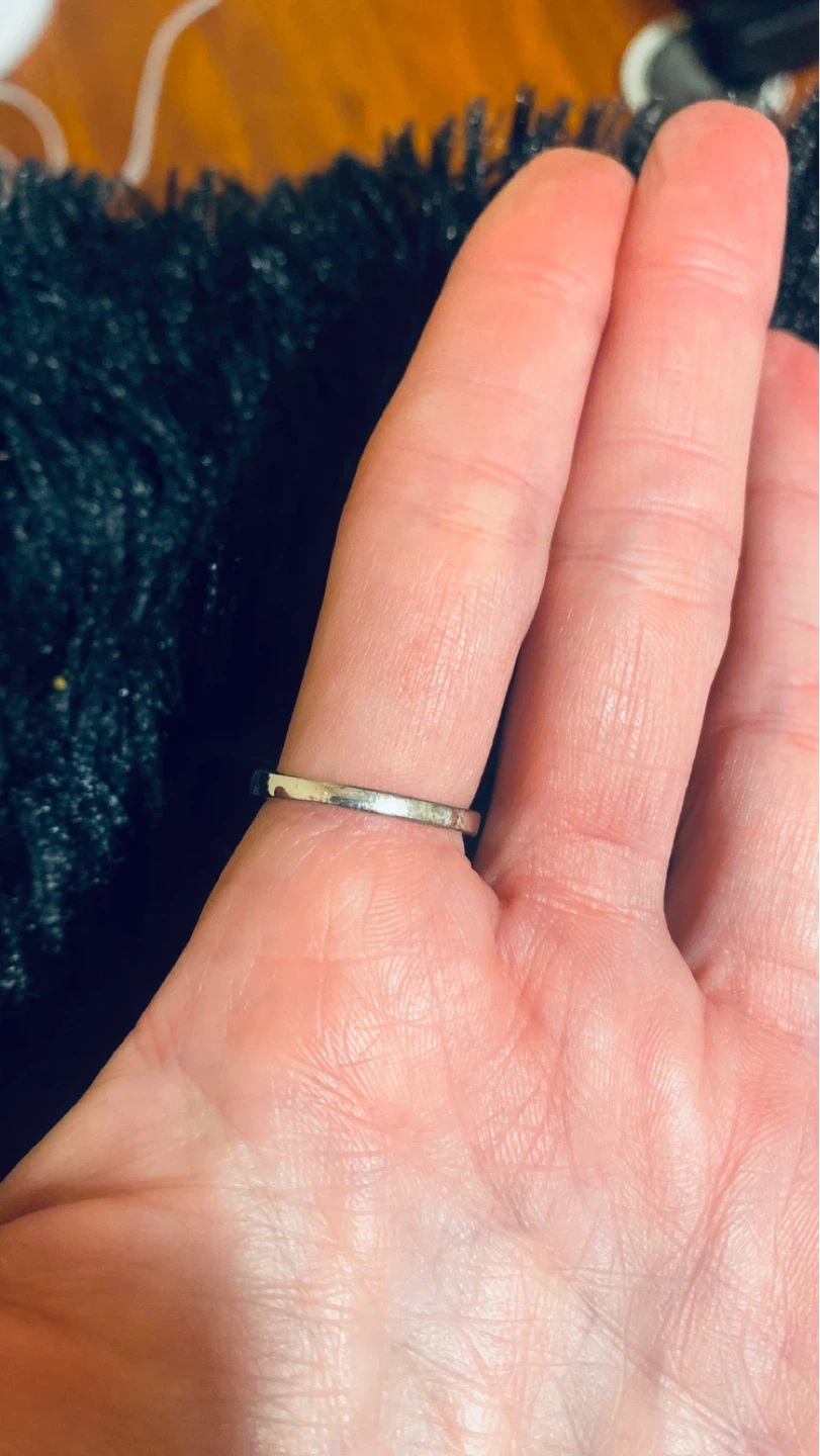 Size 7 cocktail style silver engagement ring - photo 4