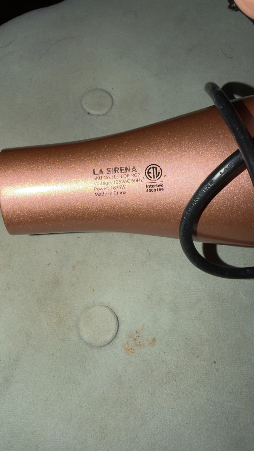 La Sirena Rose Gold Hair Dryer 1875W