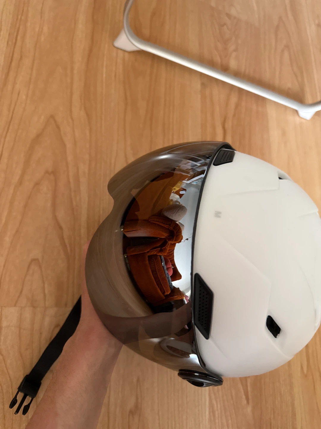 Gogglesoc Ski Helmet - White, Size M - photo 4