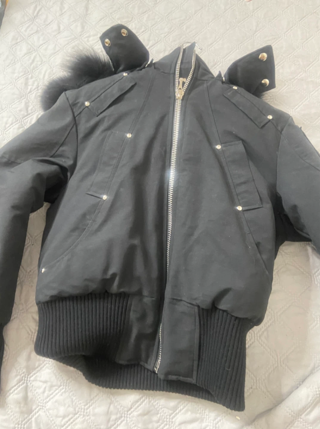 Moose Knuckles Down Filled Bomber Jacket
