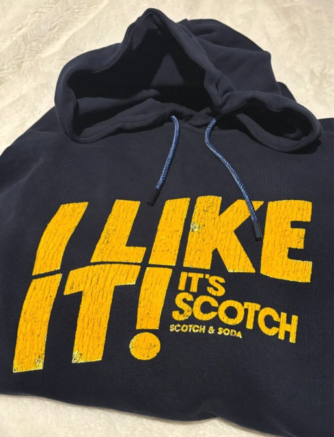 Chandail à Capuchon Scotch & Soda Bleu Marine "I Like It!"