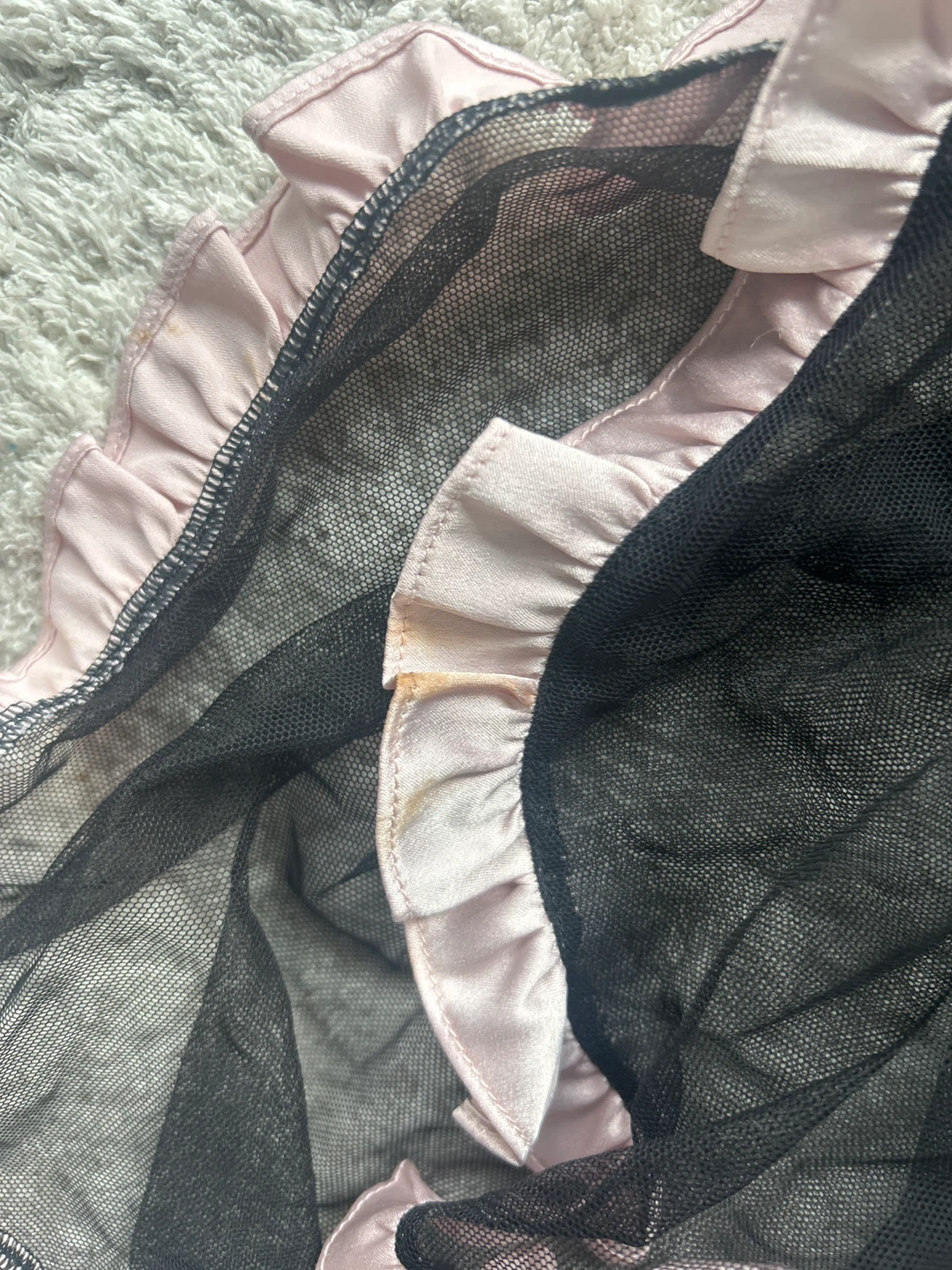 Victoria's Secret Black Pink Lace Set - Size M - photo 5
