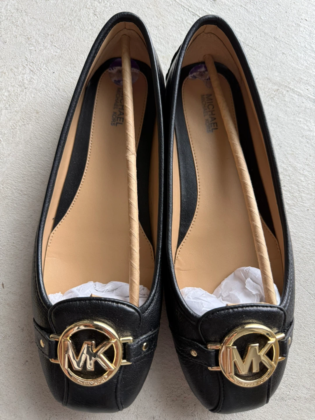 Michael Kors Fulton Moc Leather Flats