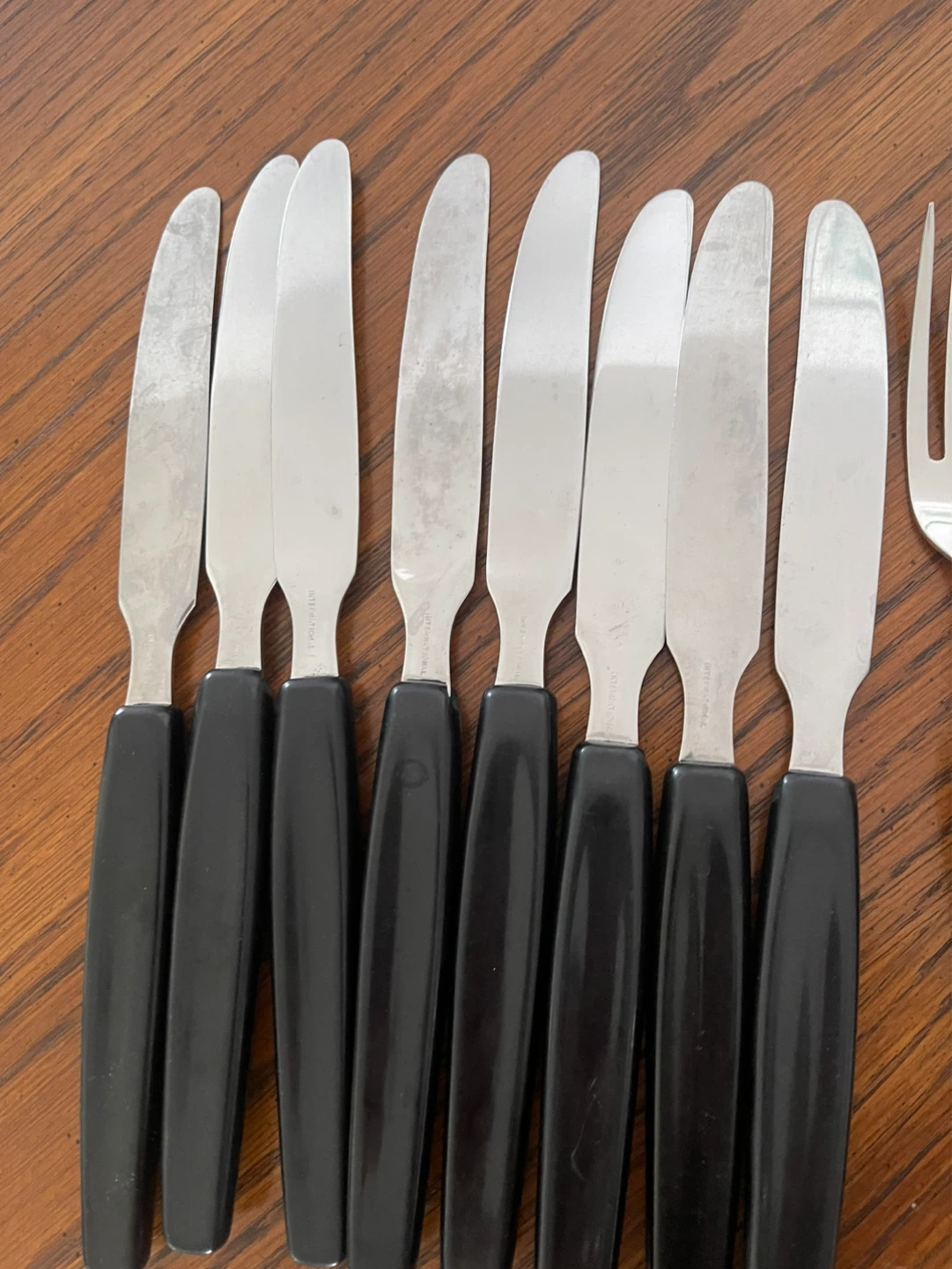 Set of Silver and Black Cutlery - photo 3
