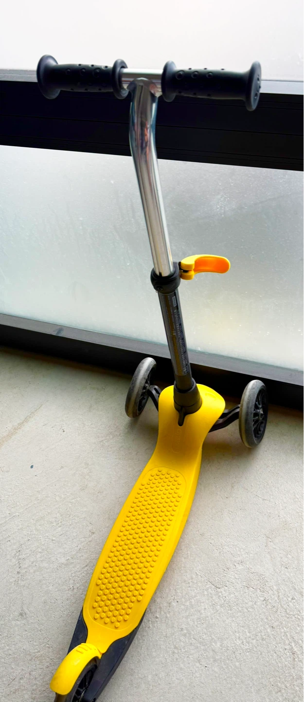 Yellow 3-Wheel Scooter