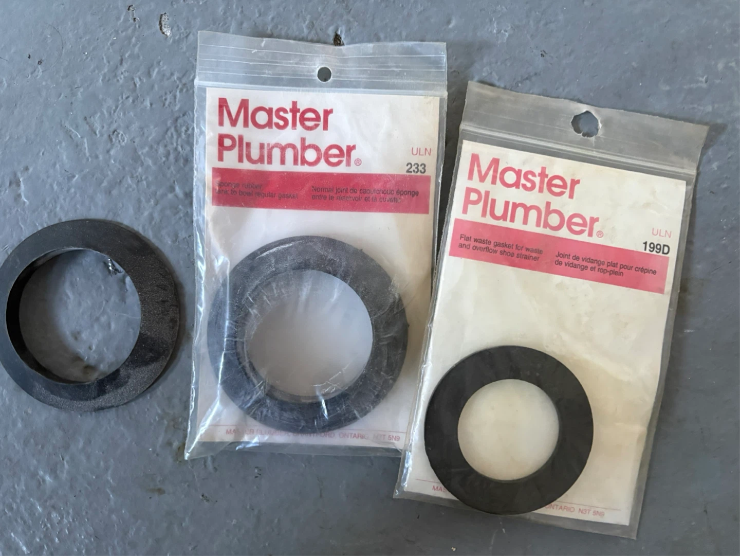 Master Plumber Flat Waste Gasket