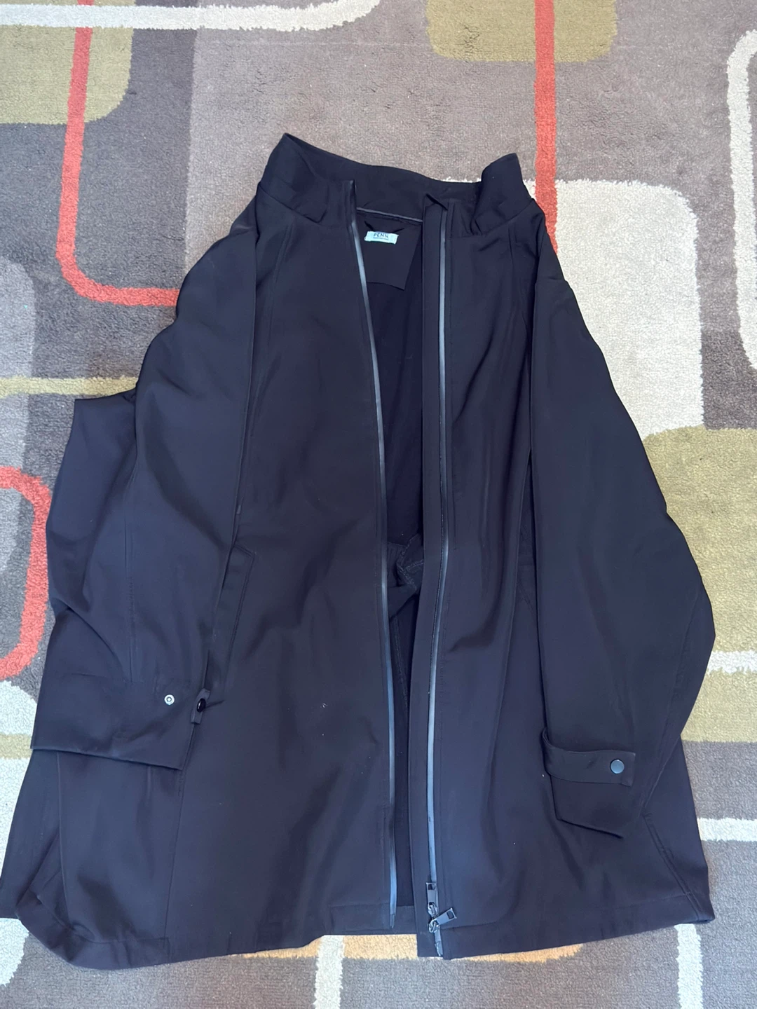 Pennington Black lightweight windbreaker jacket