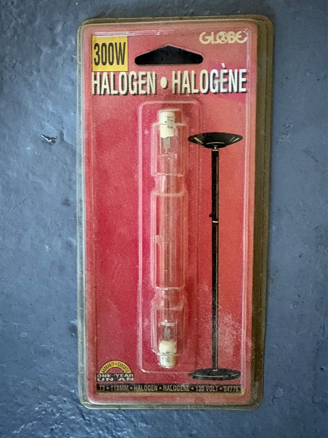 Globe 300W Halogen Light Bulb 118mm