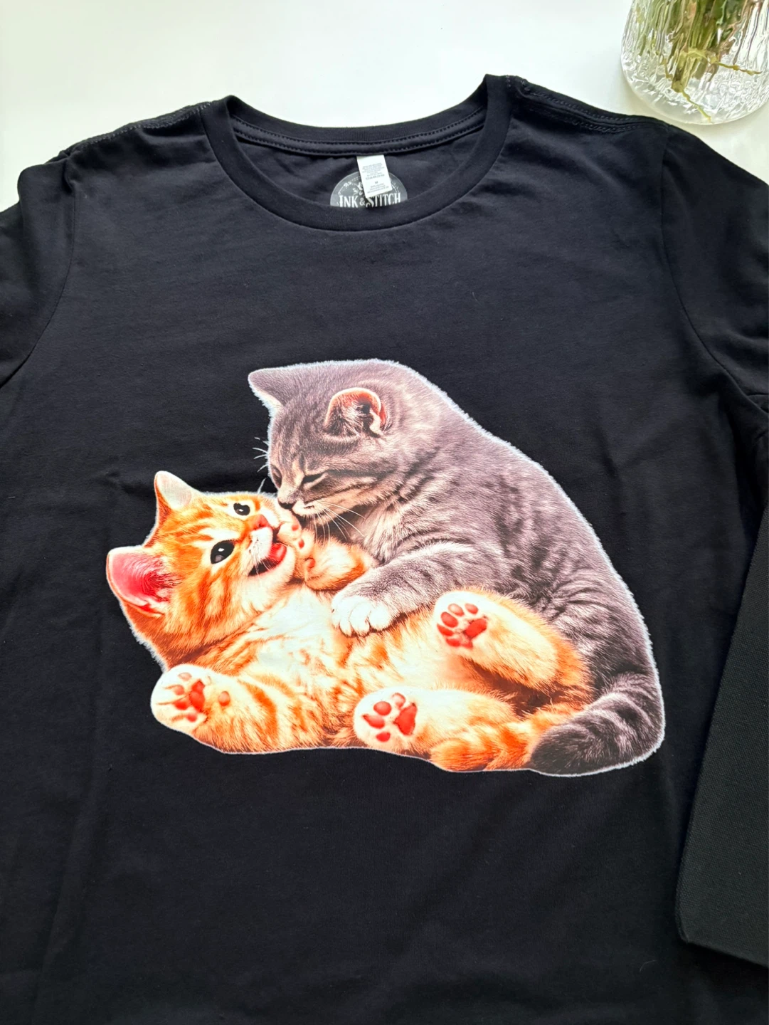 Ink & Stitch Black T-Shirt and Tote Graphic - photo 3