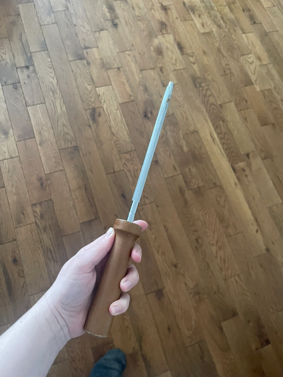 Sharpening Steel with Wooden Handle - photo 2