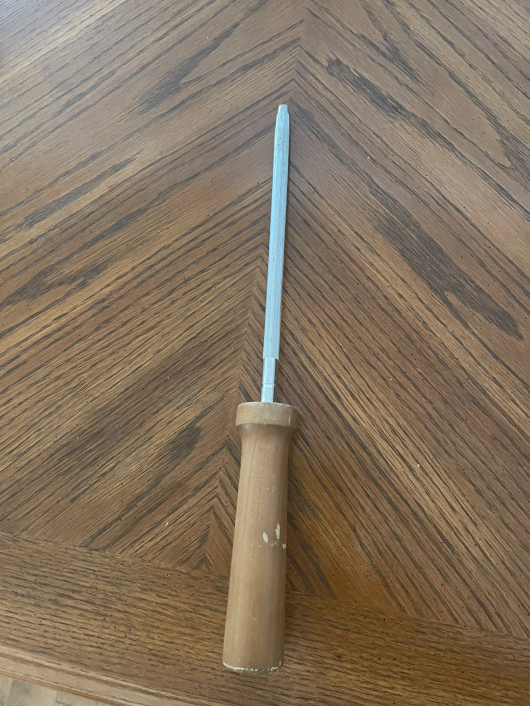Sharpening Steel with Wooden Handle
