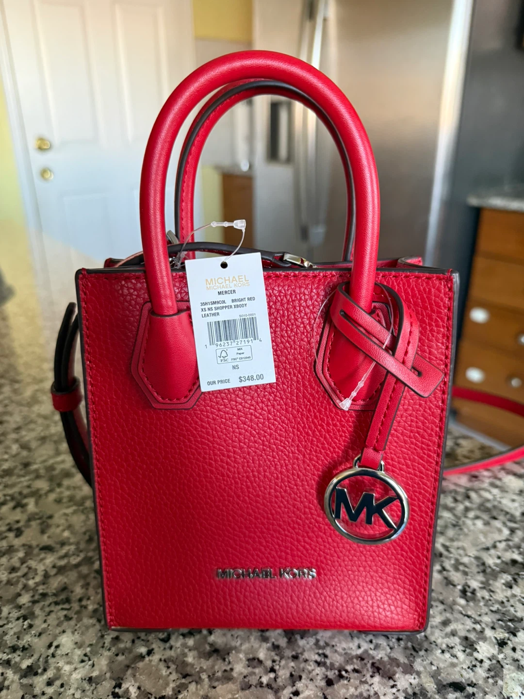 Michael Kors Mercer XS Leather Crossbody Bag – New With Tags