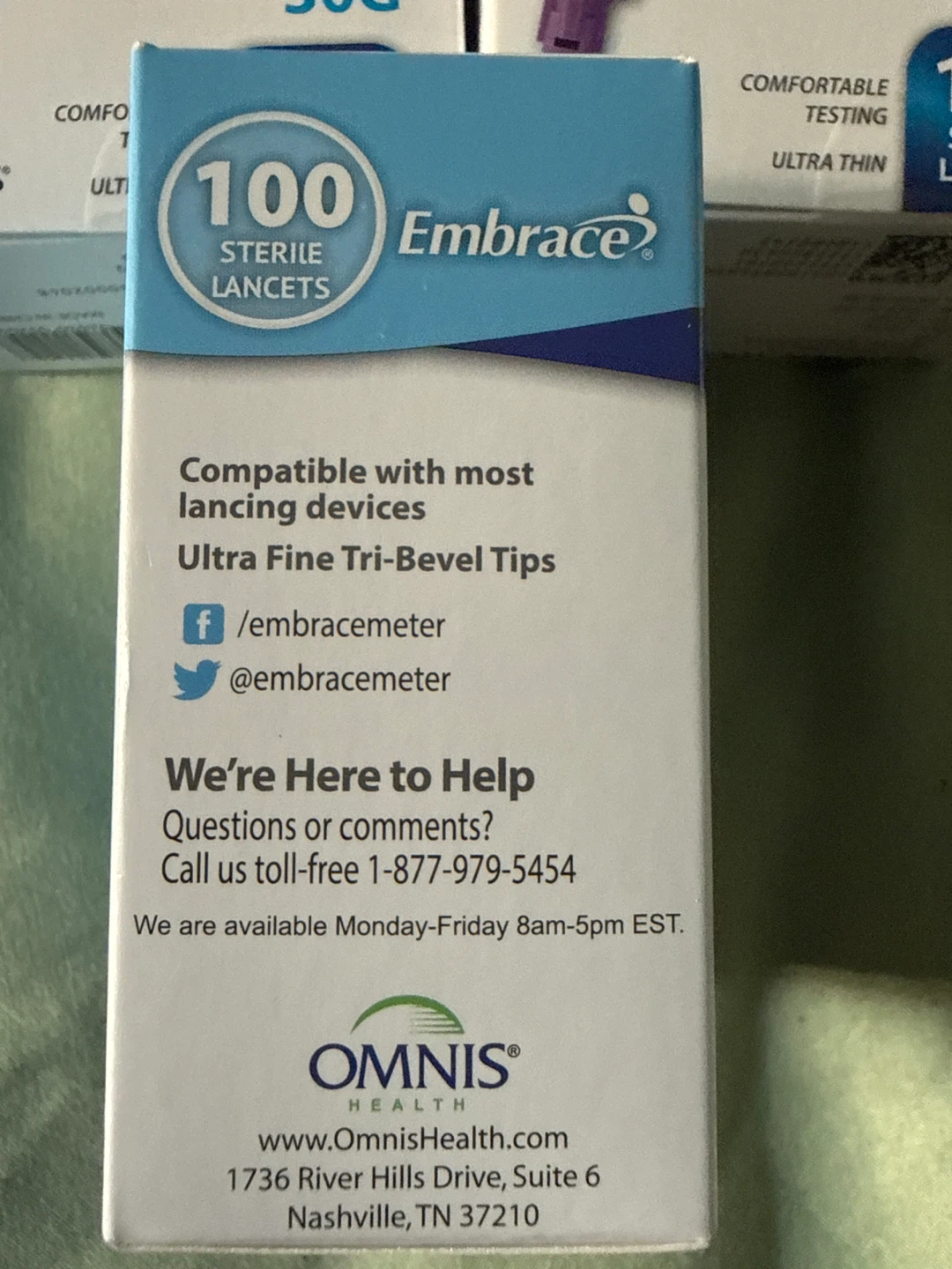 Embrace Sterile Blood Glucose Lancets - 30G, 100 Count - photo 4