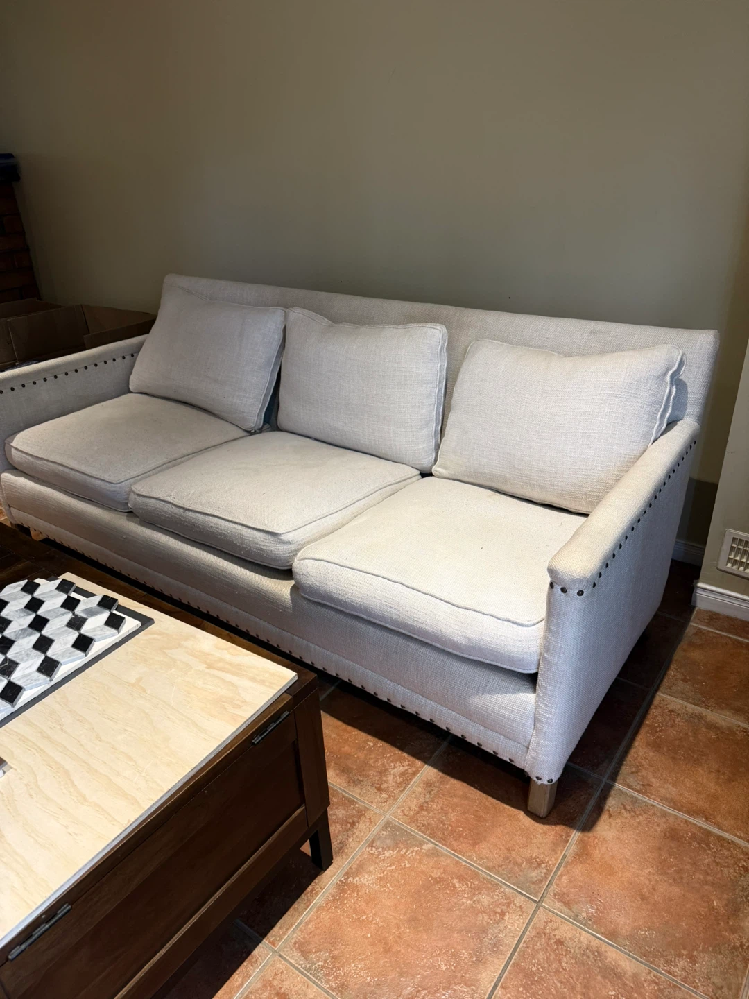 Crate & Barrel Sofa - Light Beige - photo 2