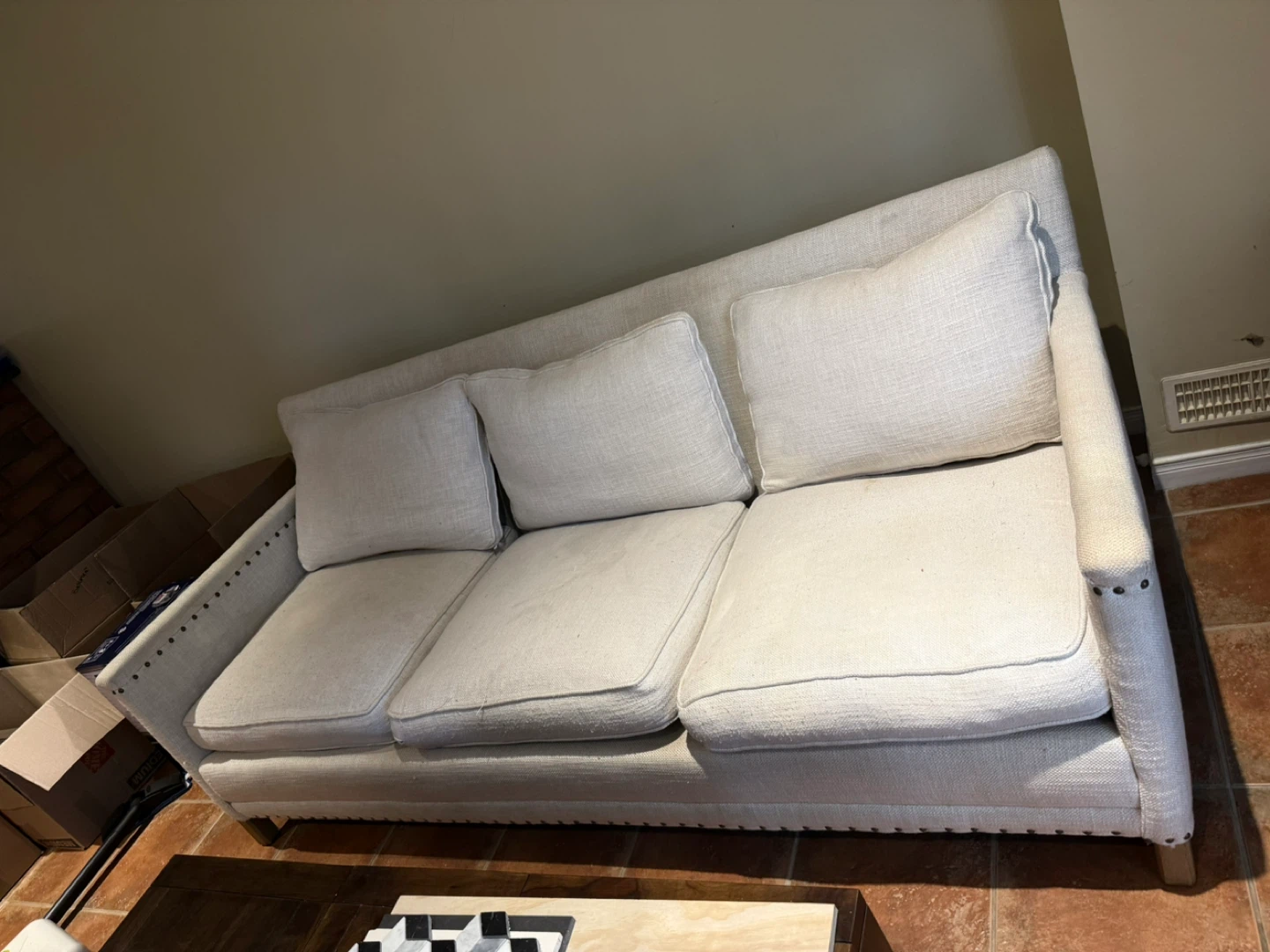 Crate & Barrel Sofa - Light Beige - photo 3