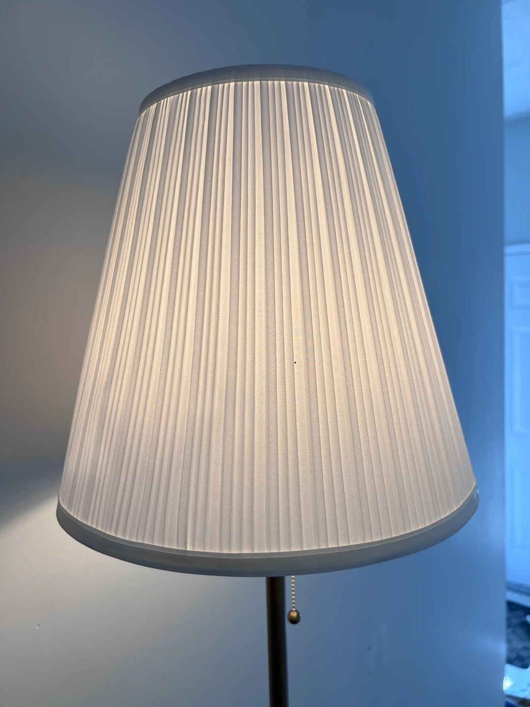Bronze Floor Lamp with Pleated Shade - photo 3